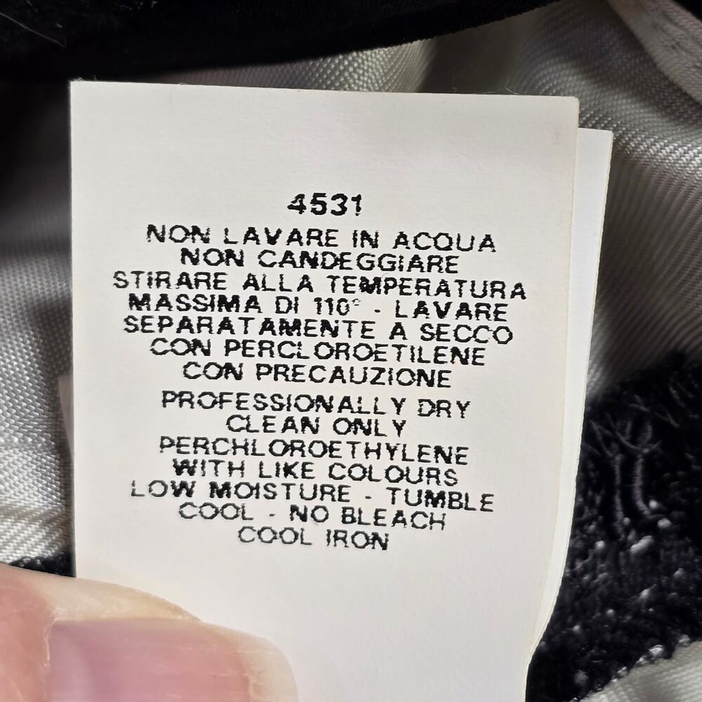 Moschino Back Floral Lace Mini Dress Sleeveless V-Neck Lined Women's Size 4 Zip - Picture 9 of 9